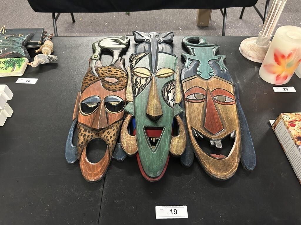 Wooden Tiki Masks