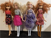 Four Disney Character dolls