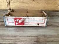 7up wooden crate