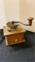 Antique coffee grinder - top bowl is in poor