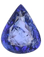 GIA  Certified Pear 9.06 Carat Naural Tanzanite