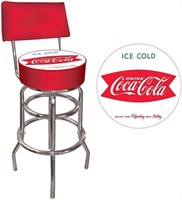 Trademark Vintage Coca-Cola Coke Seat & Bar Stool