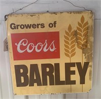 Coors Barley Sign