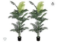 Set up two artificial palm trees, 5 foot tall