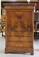 Louis Philippe Walnut Secretaire a Abattant.