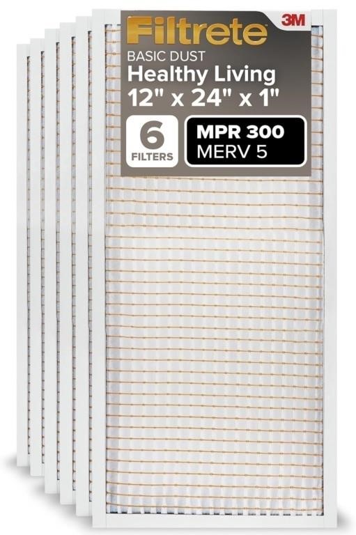 3M Bd20-6Pk-2E Filtrete Basic Dust Filter, MPR