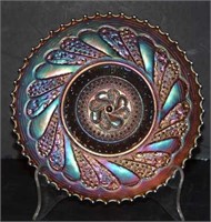 Carnival Glass Serving Plate