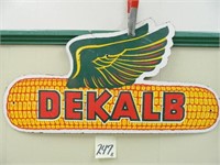 Vintage Masonite Dekalb Left Flying Wing Ear Corn-