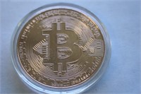 Copper Plate Bitcoin Commemorative Coin