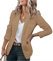 Cicy Bell Womens Casual Blazers Open Front Long Sl