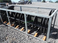 Unused GB Skid Steer Grass Fork Grapple Bucket 78"