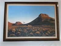 PRINT ON BOARD MOUNTAINS / DESERT BY ROB MACINTOSH