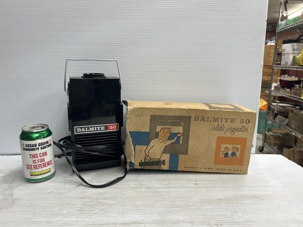 Balmite 50 slide projector 2x2 and 35mm