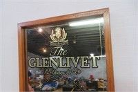 Vintage 14" X19" Glenlivet Whiskey  Bar Clock