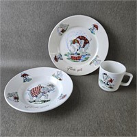 Vintage Figgio Flint Childrens China Set "Jumbo"