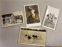 4- WAR TIME ANTIQUE PHOTOS AND POSTCARD