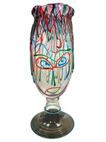 Lg Luigi Mellara Murano Picasso Homage Face Vase