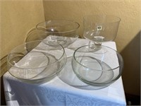 Assorted Glass Serving Bowls