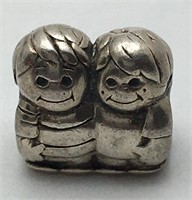 Sterling Silver Brothers Charm