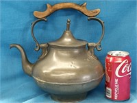 Vintage Pewter Teapot marked on bottom, styled