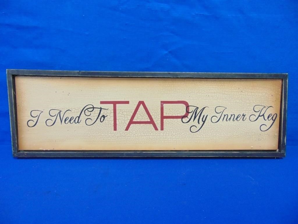 Wooden Novelty Wall Sign " Inner Keg "