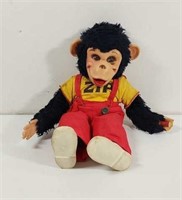1950's Mr Zip Monkey Plush one hand missing