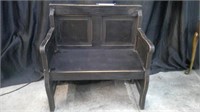 FARMHOUSE BLACK BENCH