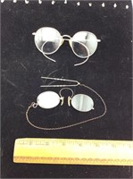 Two Pairs Of Estate Gold Antique Spectacles