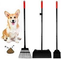 EXPAWLORER Dog Poop Rake - Set of 3 Upgraded Metal