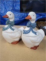 Two Vintage Mother Goose Cookie Jars