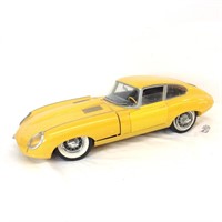 Yellow Jaguar Model Car