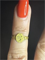 Antique 10K Gold Ring .8 g size 3.5