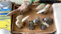 Bird & Pig Figurines