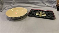 R.R.P. Co. Ceramic Bowl, Decorative Tray