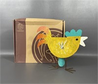 Handmade By Oxidos Chicken&Egg Tabletop Clock NEW