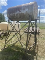 300gal gas tank and stand, nozzle