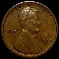 1909-S Lincoln Wheat Penny NEARLY UNC