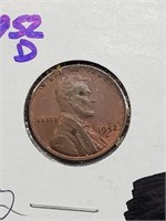 AU 1952-D Wheat Penny