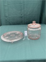 Pink Depression Glass Duo 2
