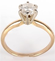 10K YELLOW GOLD .85 CT DIAMOND LADIES RING