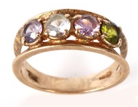 10K GOLD PINK SAPPHIRE AND SPINEL LADIES RING