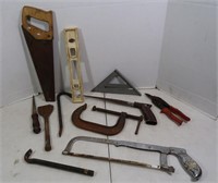 Saws, Speed Square, C-Clamp &more