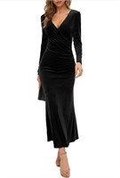$31 (L) Women's Velvet Maxi Dress