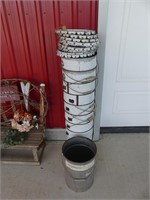 9 SHELL & OTHER MOTOR OIL PAILS W/LIDS & SYRUP