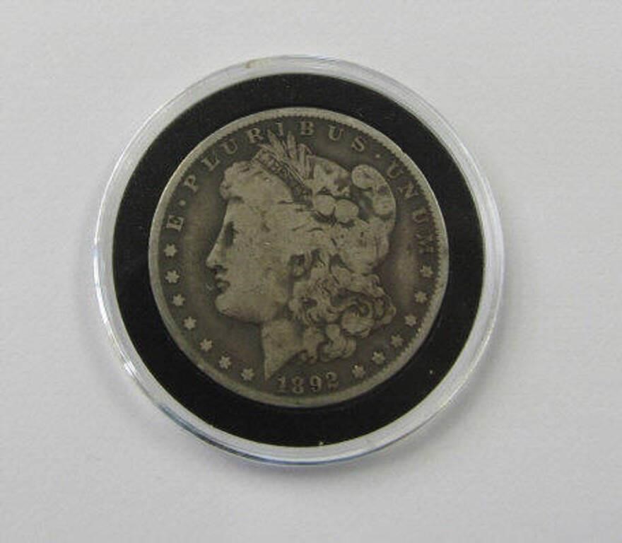 1892-O Morgan Silver Dollar