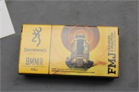 (50) Browning 9MM Luger 115GR FMJ Ammo