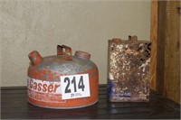 Vintage gas and oil can