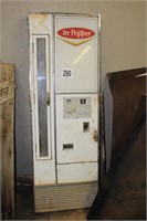 Front of Vintage Dr Pepper machine