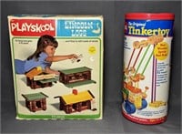 1978 Lincoln Logs Set, 1986 Tinker Toys