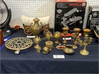 15 ASSORTED BRASS PIECES